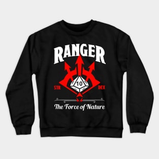 D&D Character Class Ranger Crewneck Sweatshirt